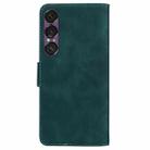 For Sony Xperia 1 VII Skin Feel Pure Color Flip Leather Phone Case(Green) - 3