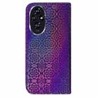 For Honor 200 5G Colorful Magnetic Buckle Leather Phone Case(Purple) - 3