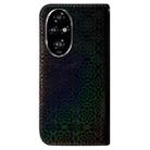 For Honor 200 Pro 5G Colorful Magnetic Buckle Leather Phone Case(Black) - 2