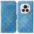 For Honor Magic6 Pro Colorful Magnetic Buckle Leather Phone Case(Blue) - 1