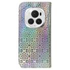 For Honor Magic6 Pro Colorful Magnetic Buckle Leather Phone Case(Silver) - 3