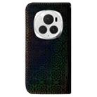 For Honor Magic6 Pro Colorful Magnetic Buckle Leather Phone Case(Black) - 3