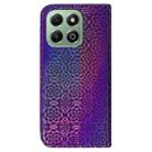 For Honor X6b Colorful Magnetic Buckle Leather Phone Case(Purple) - 3