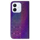 For Honor X60i Colorful Magnetic Buckle Leather Phone Case(Purple) - 3