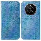 For Honor Magic7 Colorful Magnetic Buckle Leather Phone Case(Blue) - 1