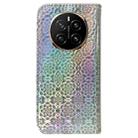 For Honor Magic7 Colorful Magnetic Buckle Leather Phone Case(Silver) - 3