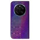 For Honor Magic7 Pro Colorful Magnetic Buckle Leather Phone Case(Purple) - 3