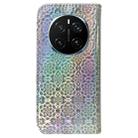 For Honor Magic7 Pro Colorful Magnetic Buckle Leather Phone Case(Silver) - 3