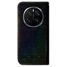 For Honor Magic7 Pro Colorful Magnetic Buckle Leather Phone Case(Black) - 3