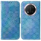 For Honor X9c Colorful Magnetic Buckle Leather Phone Case(Blue) - 1