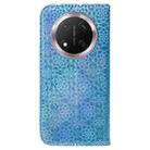 For Honor X9c Colorful Magnetic Buckle Leather Phone Case(Blue) - 3