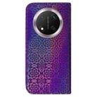 For Honor X9c Colorful Magnetic Buckle Leather Phone Case(Purple) - 3