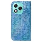 For Honor 400 Lite Colorful Magnetic Buckle Leather Phone Case(Blue) - 3