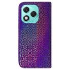 For Honor 400 Lite Colorful Magnetic Buckle Leather Phone Case(Purple) - 3