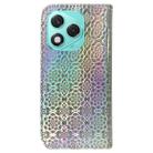 For Honor 400 Lite Colorful Magnetic Buckle Leather Phone Case(Silver) - 3