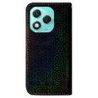 For Honor 400 Lite Colorful Magnetic Buckle Leather Phone Case(Black) - 3