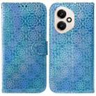 For Honor 400 Global 156.5mm Colorful Magnetic Buckle Leather Phone Case(Blue) - 1