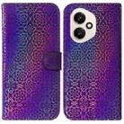 For Honor 400 Global 156.5mm Colorful Magnetic Buckle Leather Phone Case(Purple) - 1