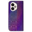 For Honor 400 Global 156.5mm Colorful Magnetic Buckle Leather Phone Case(Purple) - 3
