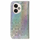 For Honor 400 Global 156.5mm Colorful Magnetic Buckle Leather Phone Case(Silver) - 3