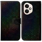 For Honor 400 Global 156.5mm Colorful Magnetic Buckle Leather Phone Case(Black) - 1