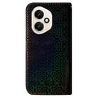 For Honor 400 Global 156.5mm Colorful Magnetic Buckle Leather Phone Case(Black) - 3