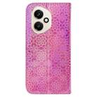 For Honor 400 Global 156.5mm Colorful Magnetic Buckle Leather Phone Case(Pink) - 3