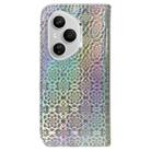 For Honor 400 Pro Global 160.8mm Colorful Magnetic Buckle Leather Phone Case(Silver) - 3