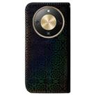 For Honor X70 5G Colorful Magnetic Buckle Leather Phone Case(Black) - 3