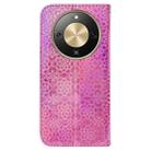 For Honor X70 5G Colorful Magnetic Buckle Leather Phone Case(Pink) - 3