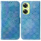 For OnePlus Nord CE 3 Lite/Nord N30 Colorful Magnetic Buckle Leather Phone Case(Blue) - 1