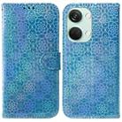 For OnePlus Nord 3 Colorful Magnetic Buckle Leather Phone Case(Blue) - 1