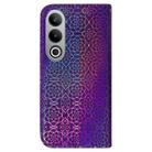 For OnePlus Nord CE4 5G Colorful Magnetic Buckle Leather Phone Case(Purple) - 3