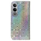 For OnePlus Nord CE4 5G Colorful Magnetic Buckle Leather Phone Case(Silver) - 3