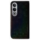 For OnePlus Nord CE4 5G Colorful Magnetic Buckle Leather Phone Case(Black) - 3