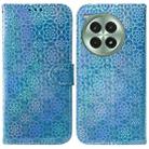 For OnePlus Ace 3 Pro Colorful Magnetic Buckle Leather Phone Case(Blue) - 1