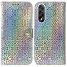 For OnePlus Ace 5 Ultra / Nord 5 5G Colorful Magnetic Buckle Leather Phone Case(Silver) - 1