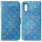 For Sony Xperia 5 V Colorful Magnetic Buckle Leather Phone Case(Blue) - 1