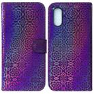 For Sony Xperia 5 V Colorful Magnetic Buckle Leather Phone Case(Purple) - 1