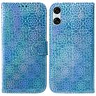 For Sony Xperia 10 VI Colorful Magnetic Buckle Leather Phone Case(Blue) - 1