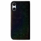 For Sony Xperia 10 VI Colorful Magnetic Buckle Leather Phone Case(Black) - 3