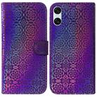 For Sony Xperia 5 VI Colorful Magnetic Buckle Leather Phone Case(Purple) - 1