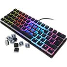 HXSJ L700 Wired RGB Mechanical Keyboard 61 Pudding Key Caps(Black) - 2