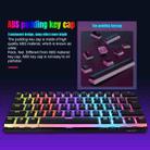 HXSJ L700 Wired RGB Mechanical Keyboard 61 Pudding Key Caps(Black) - 6