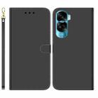 For Honor 90 Lite Imitated Mirror Surface Leather Phone Case(Black) - 1