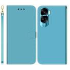 For Honor 90 Lite Imitated Mirror Surface Leather Phone Case(Blue) - 1