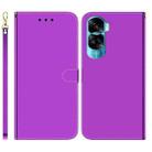 For Honor 90 Lite Imitated Mirror Surface Leather Phone Case(Purple) - 1