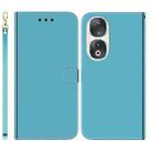 For Honor 90 Imitated Mirror Surface Leather Phone Case(Blue) - 1