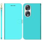 For Honor 90 Imitated Mirror Surface Leather Phone Case(Mint Green) - 1