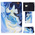 For Huawei MatePad T 8 Voltage Painted Pattern Tablet PC Protective Leather Case with Bracket & Card Slots & Anti-skid Strip(Blue Marble) - 1